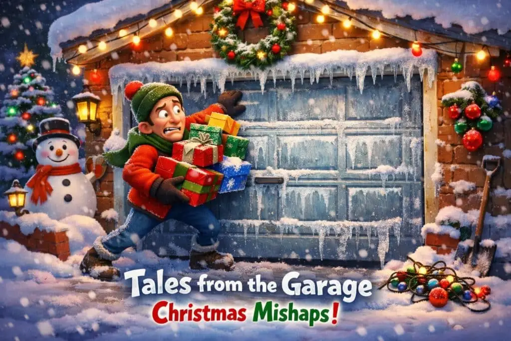 Christmas Garage Stuck
